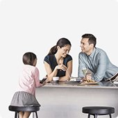 Кухня с семьей